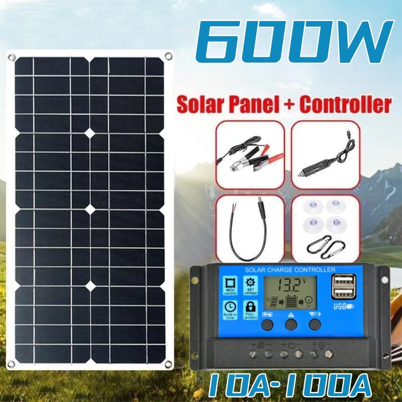 Solar Emergency Charger - Pannello solare da 600 W Kit