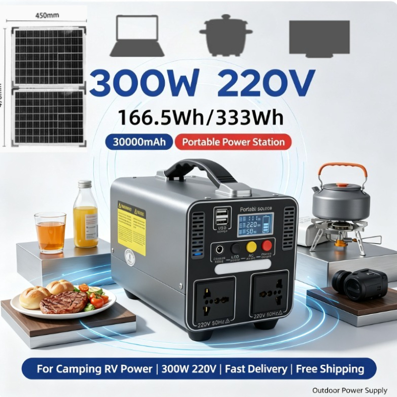 Solar Emergency Charger - Stazione di alimentazione portatile da 300W