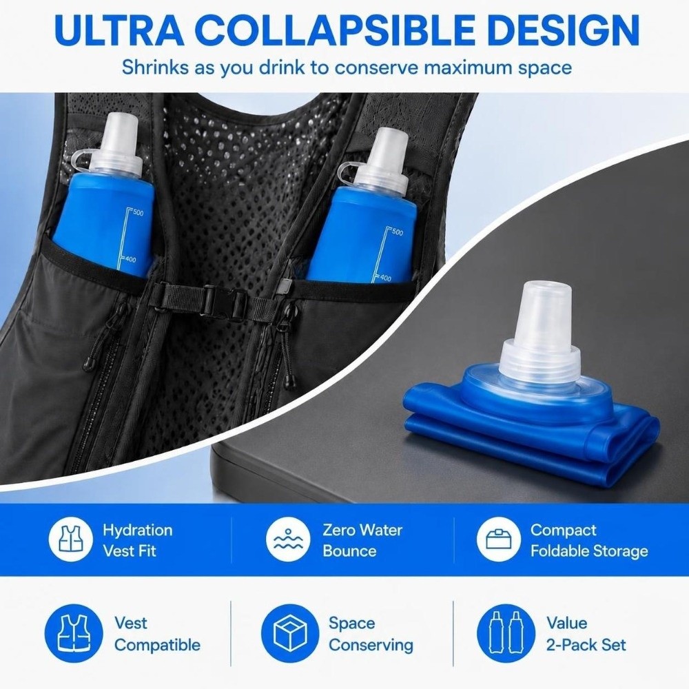 Confezione da 2 Bottiglie d'Ac - Water Bag Collapsible recensione e prezzo
