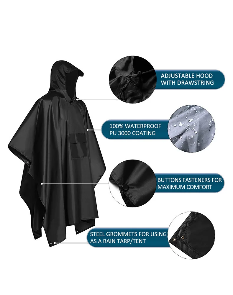 2026 Per Campeggio ed Escursio - Emergency Poncho Rain recensione e prezzo